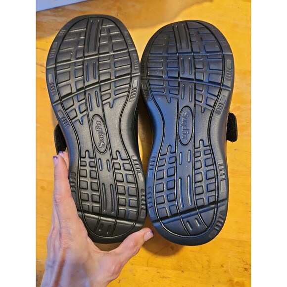 SureFit London Hook & Loop Moc Toe Shoes Soft Leather Black Men’s 12W EUC main image 7